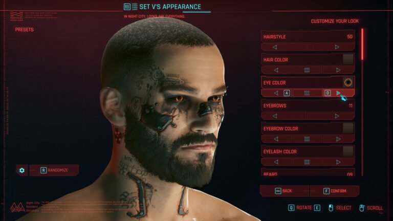 Cyberpunk 2077 -pelin kuvakaappaus
