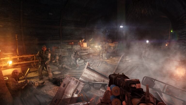 METRO Last Light Redux -pelin kuvakaappaus